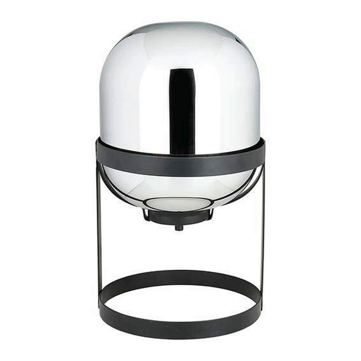 SVJETILJKA STOLNA  - siva/crna, Basics, staklo/metal (24/39cm)