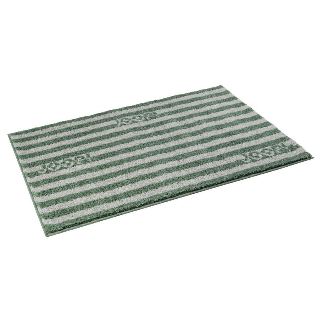 Thumbnail - Joop! Badteppich Split, Dunkelgrün, Textil, Streifen, rechteckig, 70x120 cm, Badtextilien, Badematten
