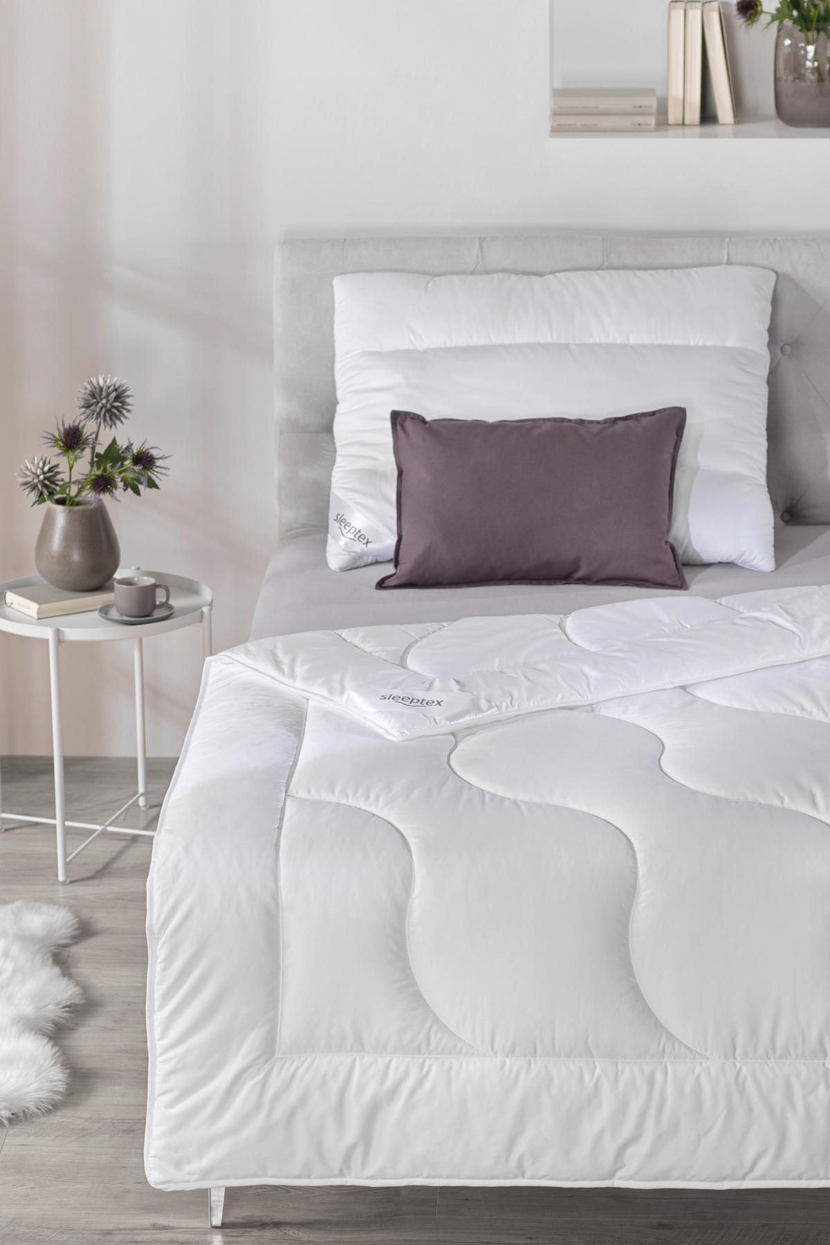 SOMMERDECKE 140/200 cm Petra  - Weiß, Basics, Textil (140/200cm) - Sleeptex