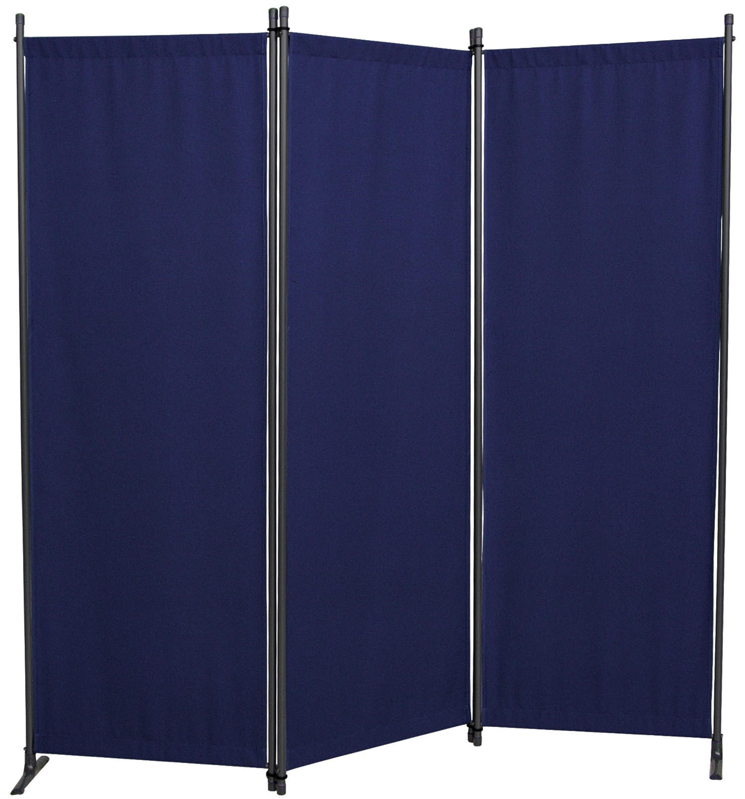 SICHTSCHUTZ - Blau/Grau, Basics, Textil/Metall (165/165/51cm) - Boxxx