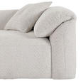 ECKSOFA in Chenille Creme  - Creme/Schwarz, MODERN, Kunststoff/Textil (180/323cm) - Carryhome