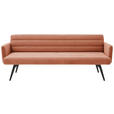 SITZBANK 216/86/68 cm Cord Aprikose Metall  - Aprikose/Schwarz, Design, Textil/Metall (216/86/68cm) - Dieter Knoll