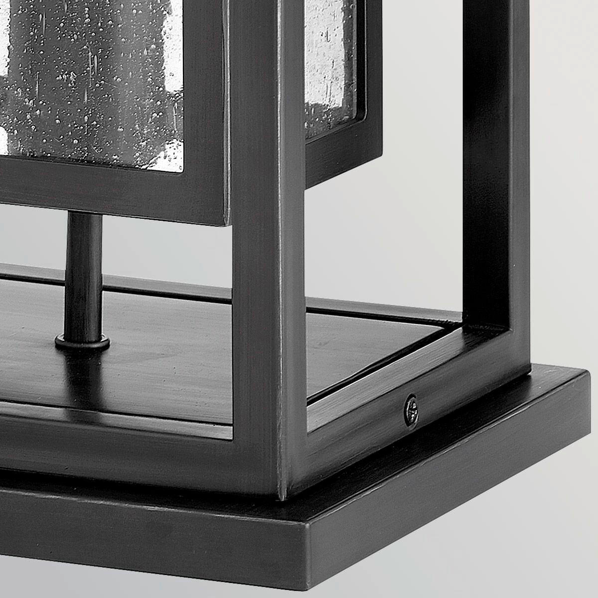 AUSSENSTEHLEUCHTE Hinkley 41,9/20,2/17,2 cm  - Schwarz, Design, Glas/Metall (41,9/20,2/17,2cm) - Elstead Lighting