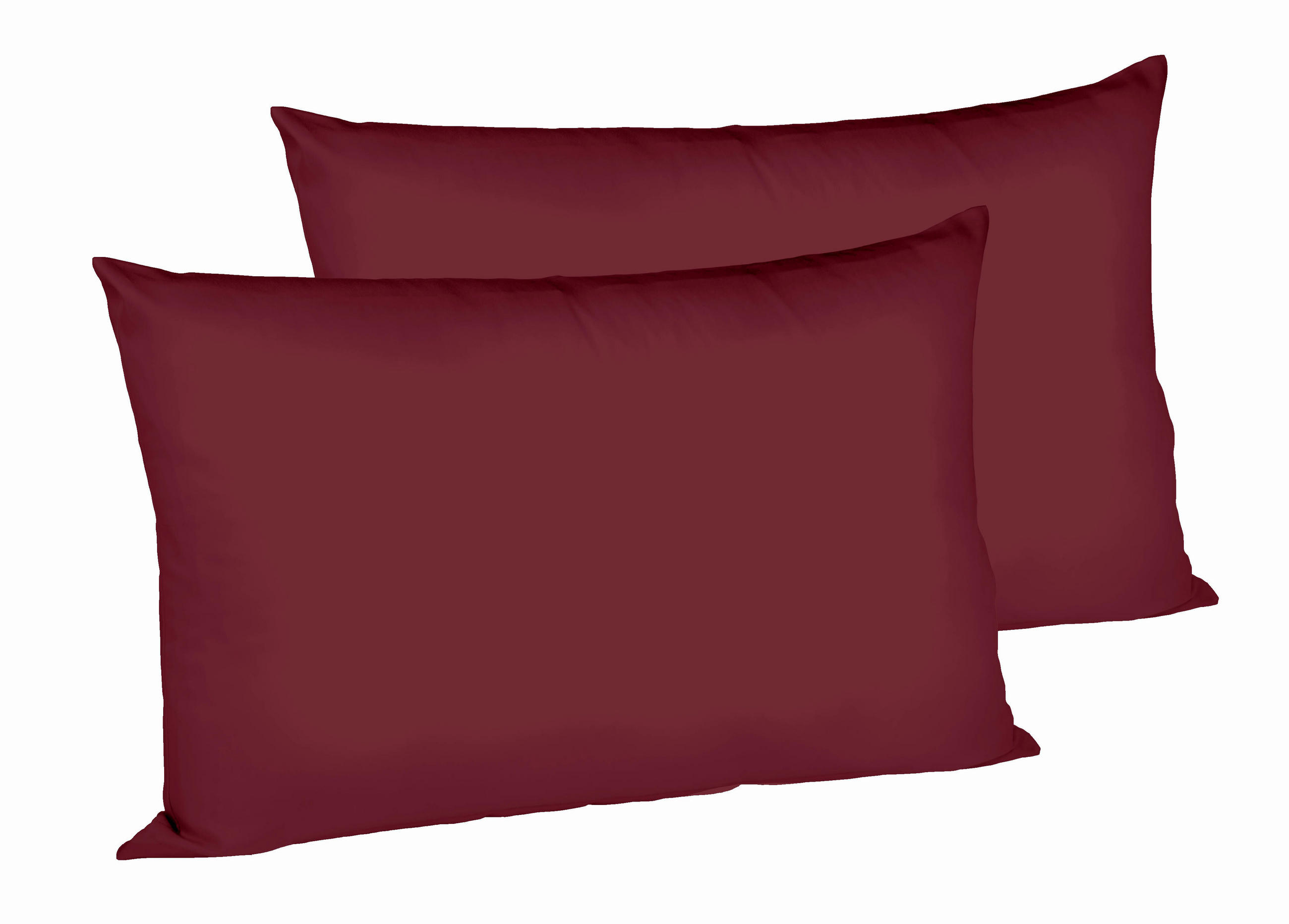 KISSENHÜLLEN-SET 40/60 cm  - Pflaume, Basics, Textil (40/60cm) - Fleuresse