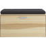 GARDEROBENBANK Kernesche furniert, teilmassiv Eschefarben - Chromfarben/Eschefarben, Design, Holz/Kunststoff (90/47/37cm) - Cassando GARDEROBENBANK Kernesche furniert, teilmassiv Eschefarben - Chromfarben/Eschefarben, Design, Holz/Kunststoff (90/47/37cm) - Cassando