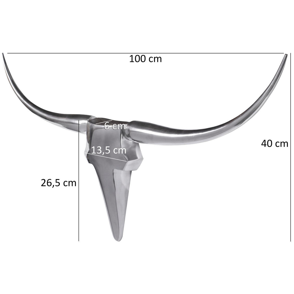 STENSKA DEKORACIJA    - srebrne barve, Moderno, kovina (100/40/6cm) - MID.YOU