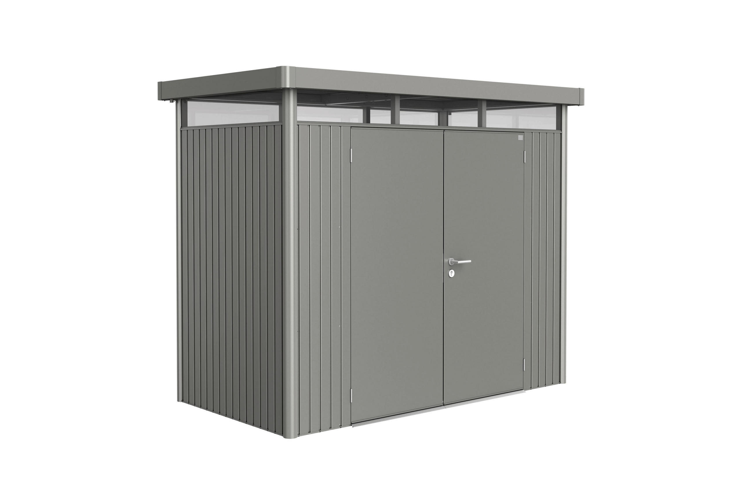 GERÄTEHAUS 275/222/155 cm  - Grau, Design, Metall (275/222/155cm) - Biohort