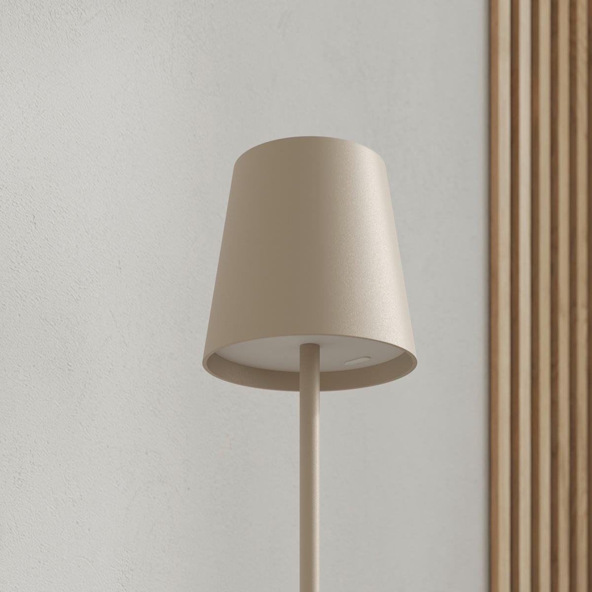 PORTABEL GOLVLAMPA Lauderdale 22/130 cm    - sandfärgad, Design, metall/plast (22/130cm) - Novel