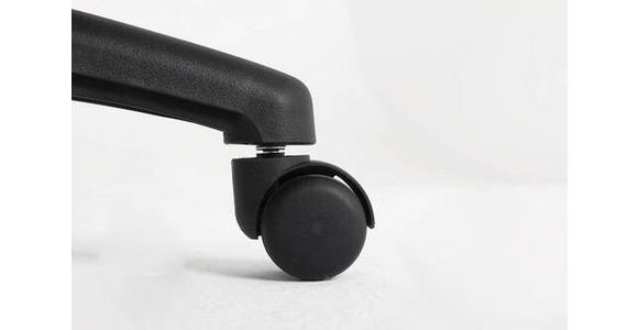 CHEFSESSEL  in Lederlook Schwarz  - Schwarz, Design, Kunststoff/Textil (63,5/107,5-117/68cm) - Carryhome