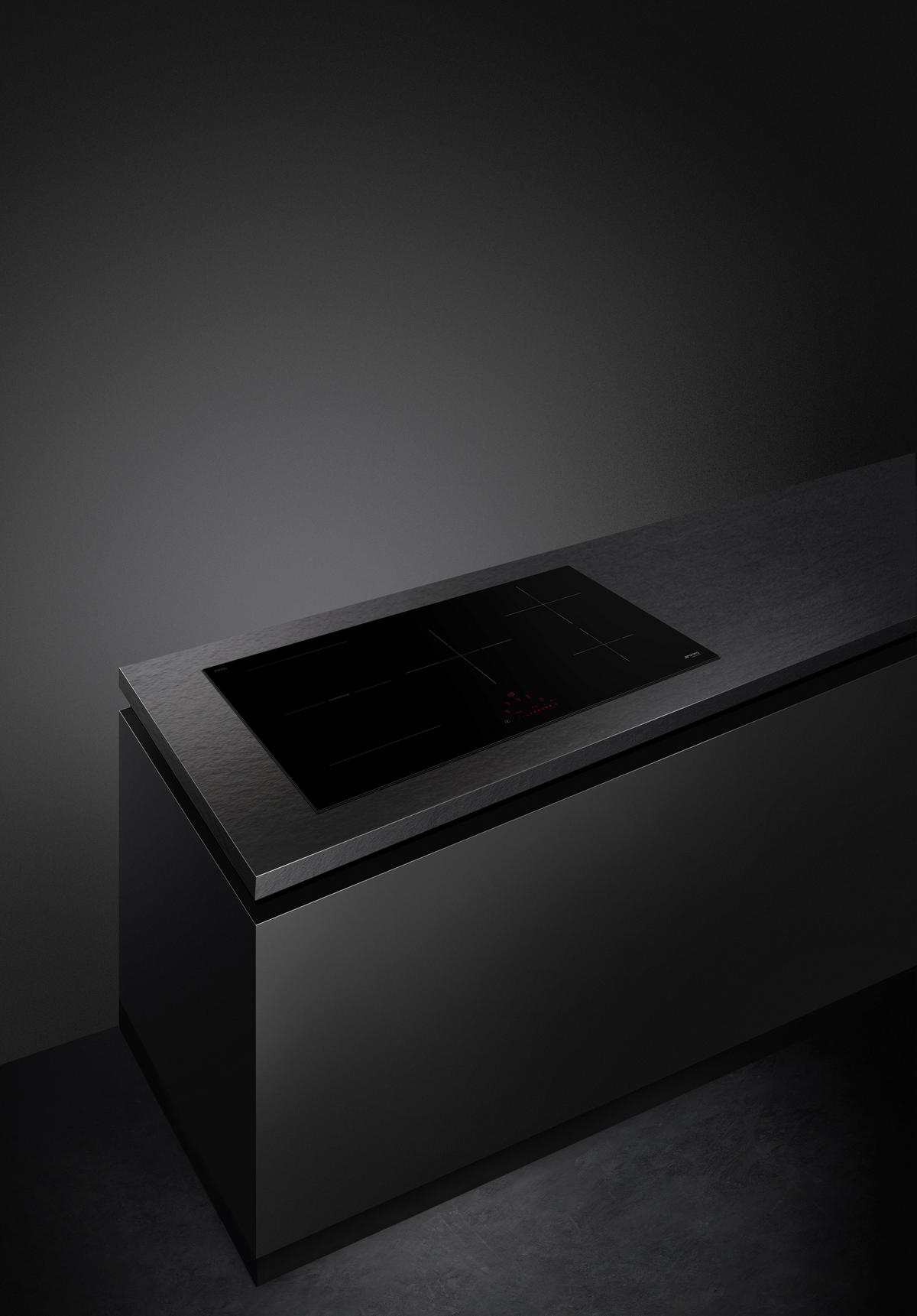 INDUKTIONSKOCHFELD SI1M4954D  - Schwarz, Basics, Glas (90/53/51cm) - SMEG