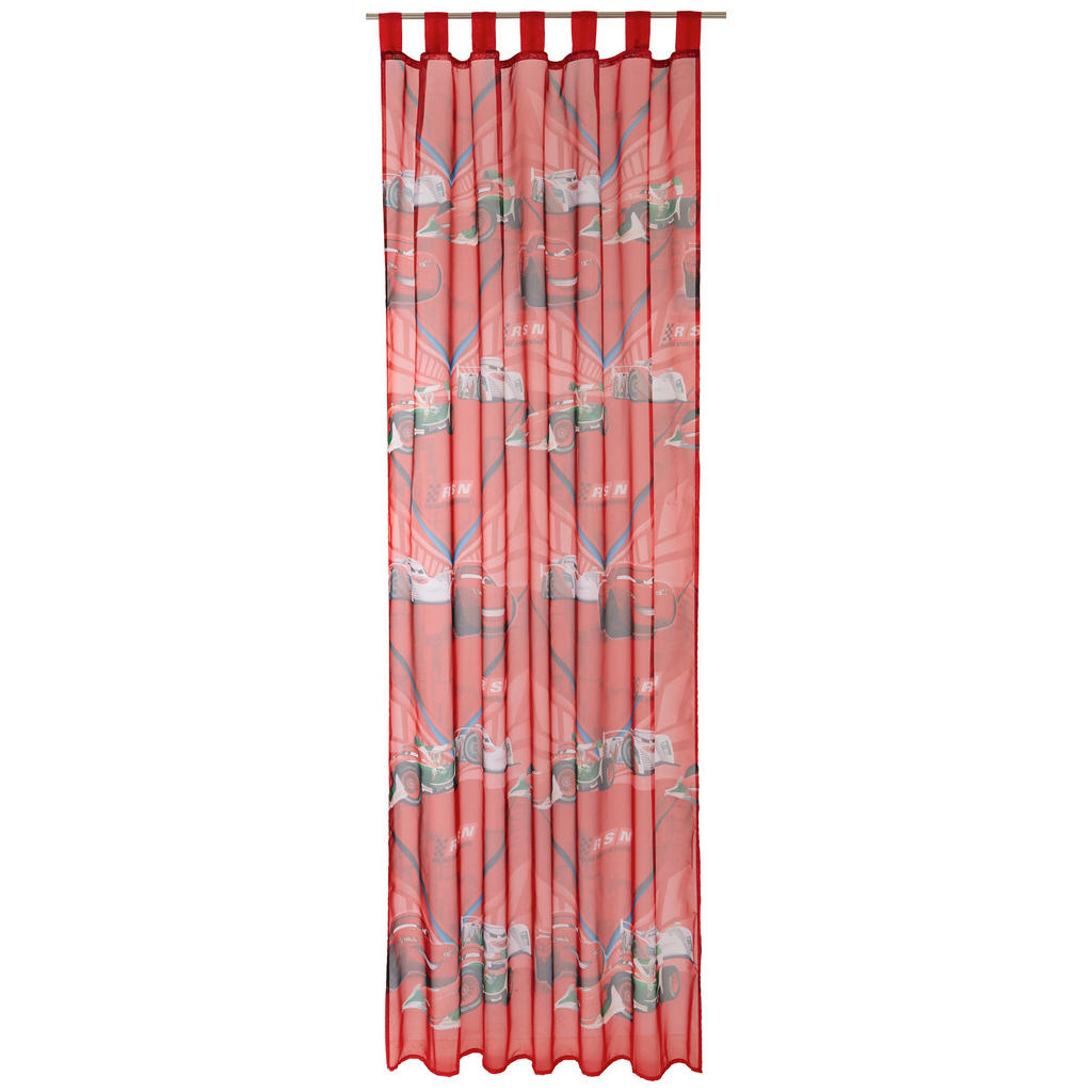 Vorhang 2er-pack Mit Schlaufen Cars 140x250 Cm Rot