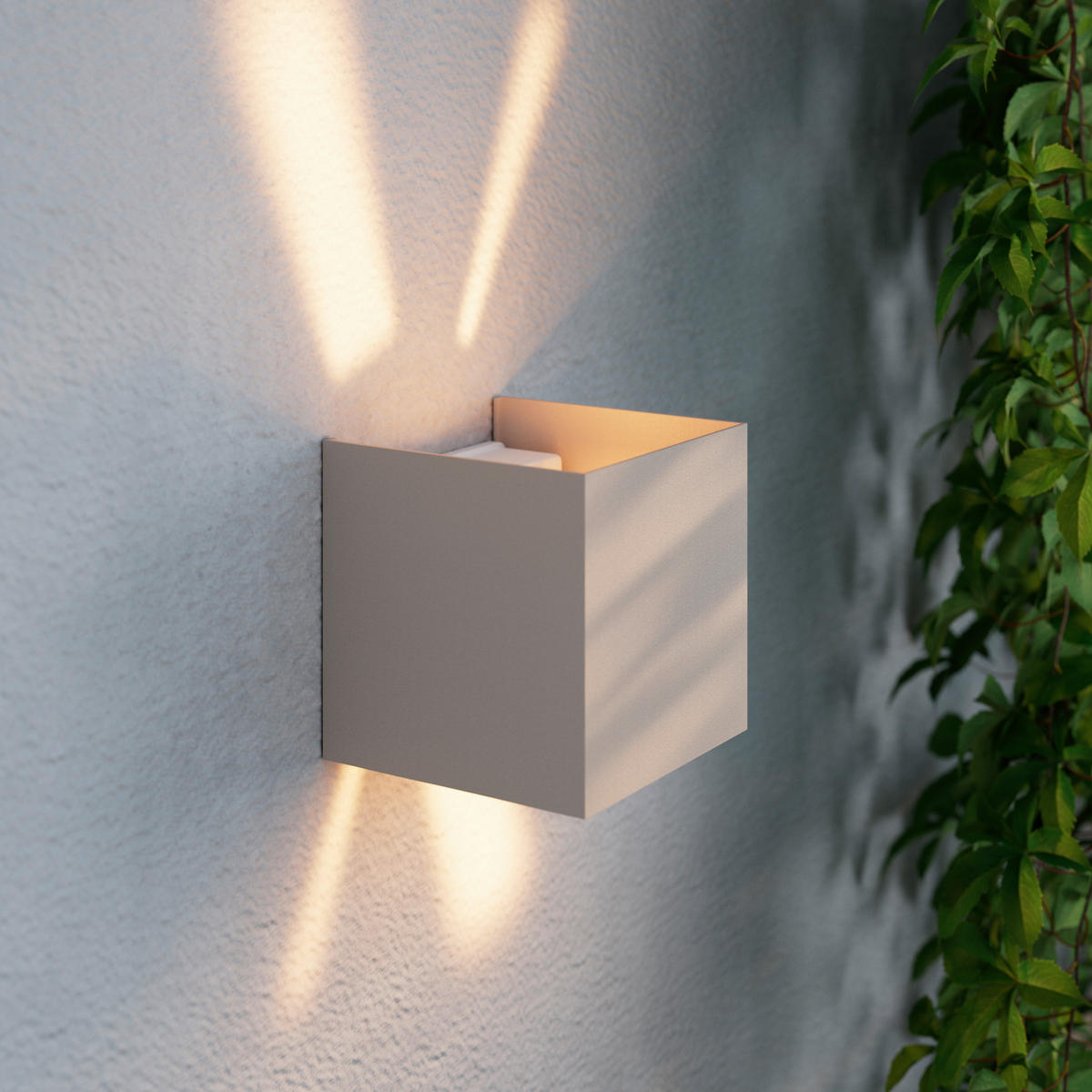 LED-WANDLEUCHTE 10/10/10 cm   - Sandfarben, Basics, Kunststoff/Metall (10/10/10cm) - Novel