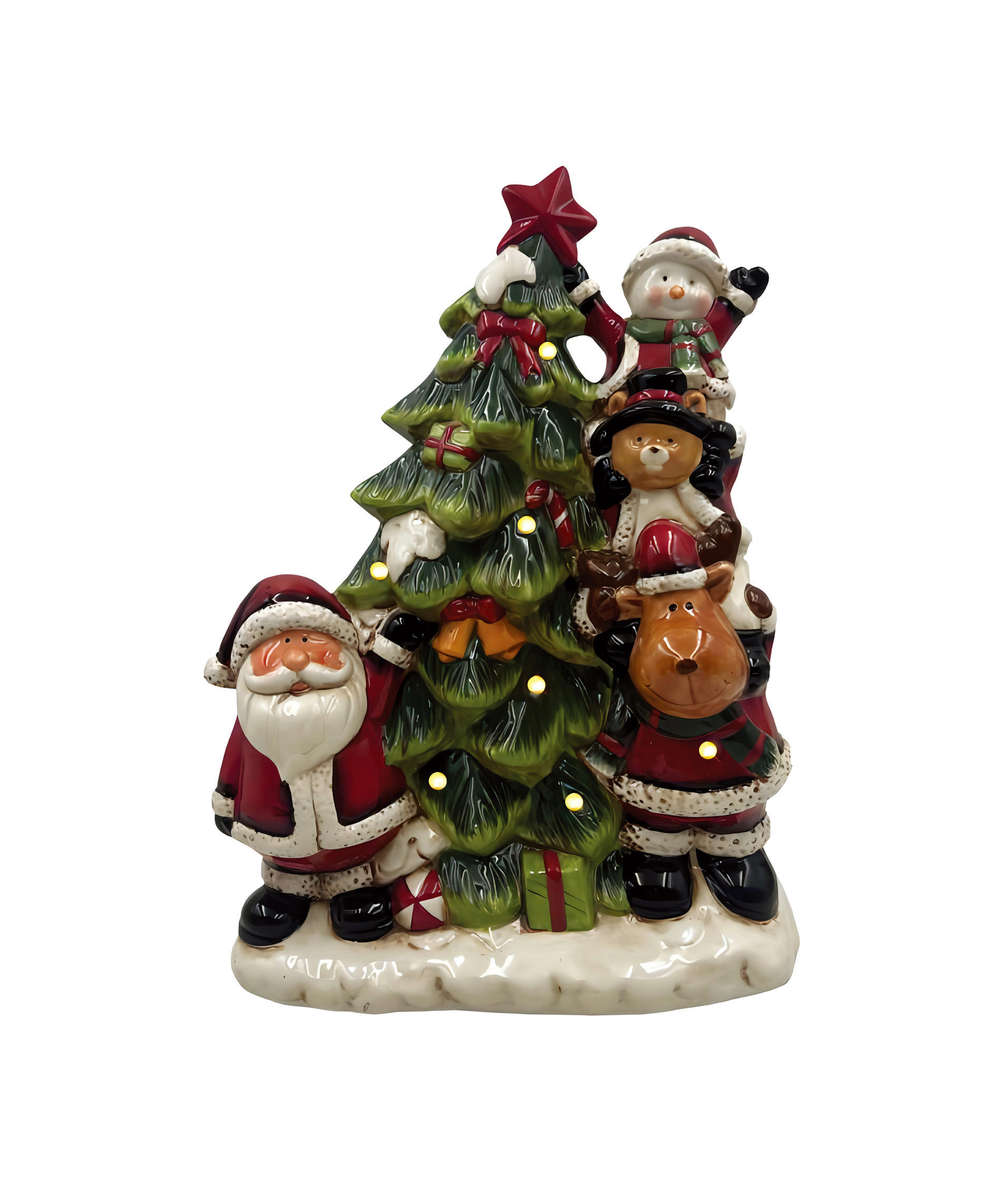 FIGURINĂ DE CRĂCIUN - multicolor, Lifestyle, ceramică (24/32/11,5cm) - X-Mas