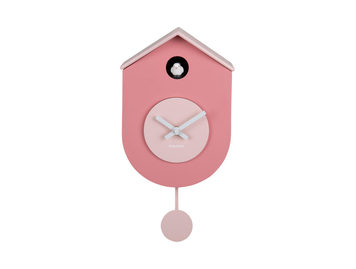 WANDUHR  Pink  - Pink, Basics, Kunststoff (17.5/9/33cm) - Karlsson