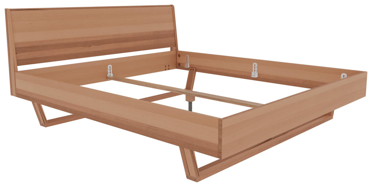 BETT 180/200 cm  Kernbuche   - Kernbuche, Modern, Holz (180/200cm) - MID.YOU