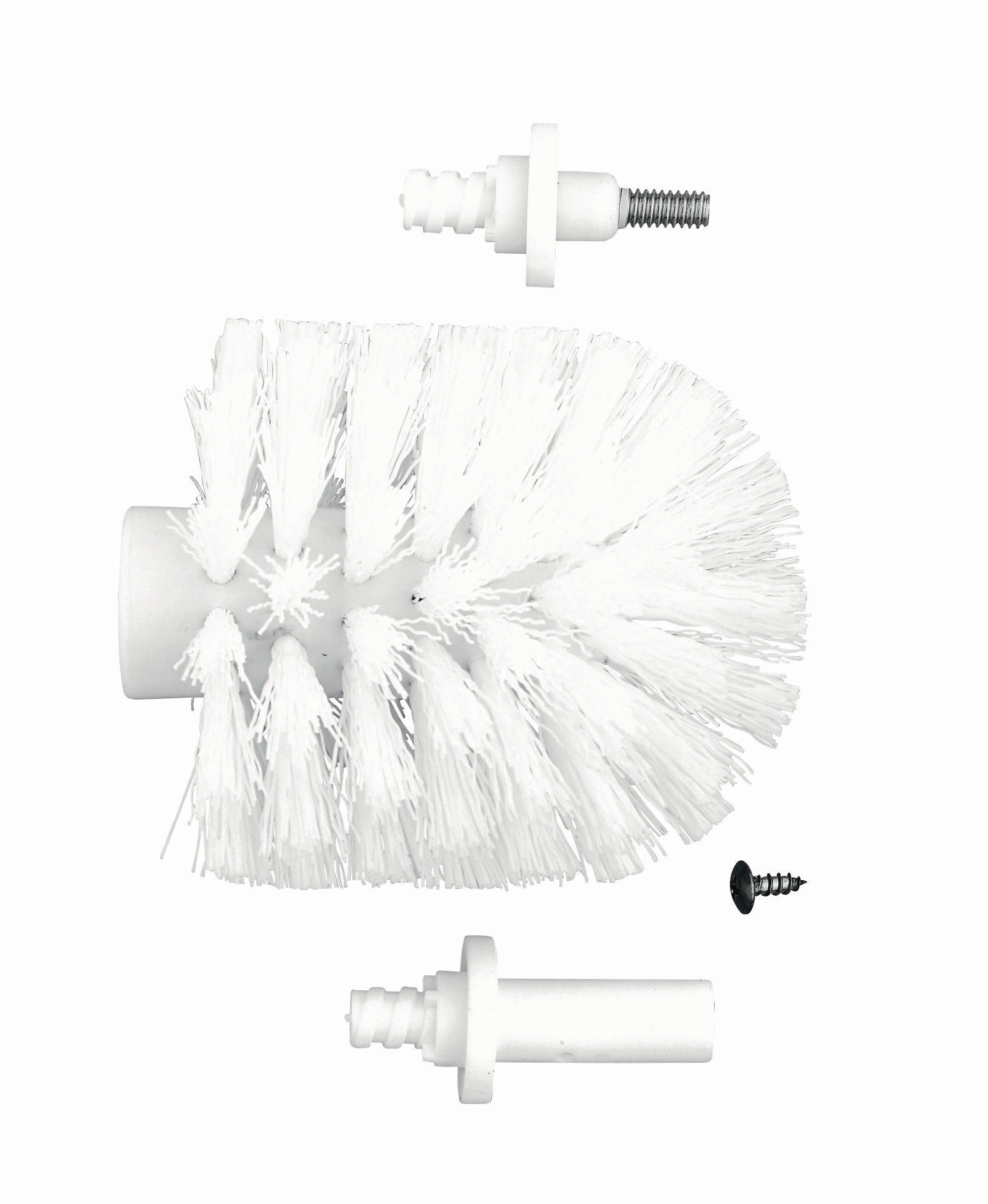 ERSATZBÜRSTENKOPF in   Kunststoff  - Weiß, Basics, Kunststoff (8cm) - Sadena