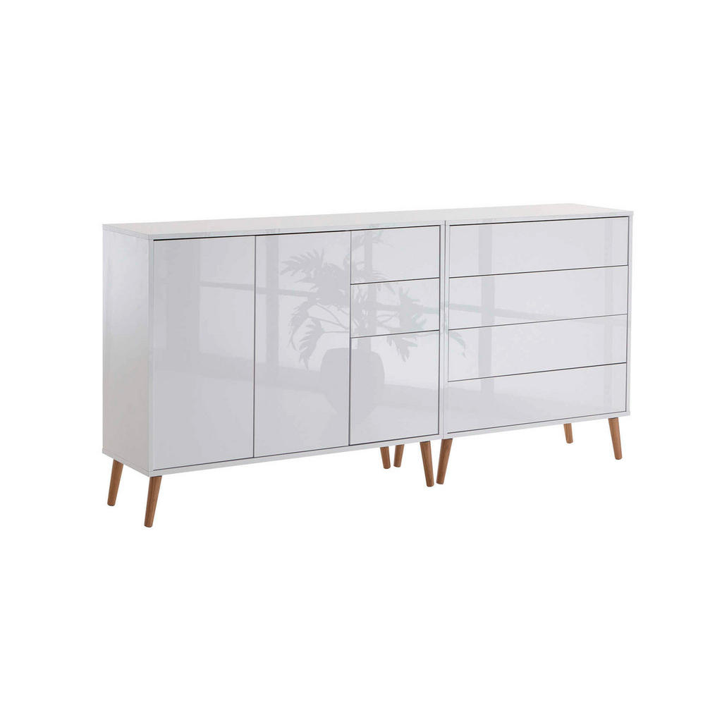 Sideboard Mailand 9 B. 184,5 cm Weiß