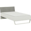 BETT 120/200 cm  in Grau, Weiss   - Weiss/Grau, Design, Holzwerkstoff/Textil (120/200cm) - Cantus