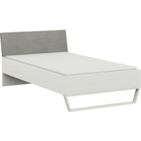 BETT 120/200 cm  in Grau, Weiss   - Weiss/Grau, Design, Holzwerkstoff/Textil (120/200cm) - Cantus