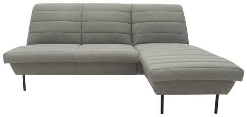 ECKSOFA Looks IX Graubraun Webstoff  - Graubraun/Schwarz, Design, Textil/Metall (214/168cm) - LOOKS by W.Joop