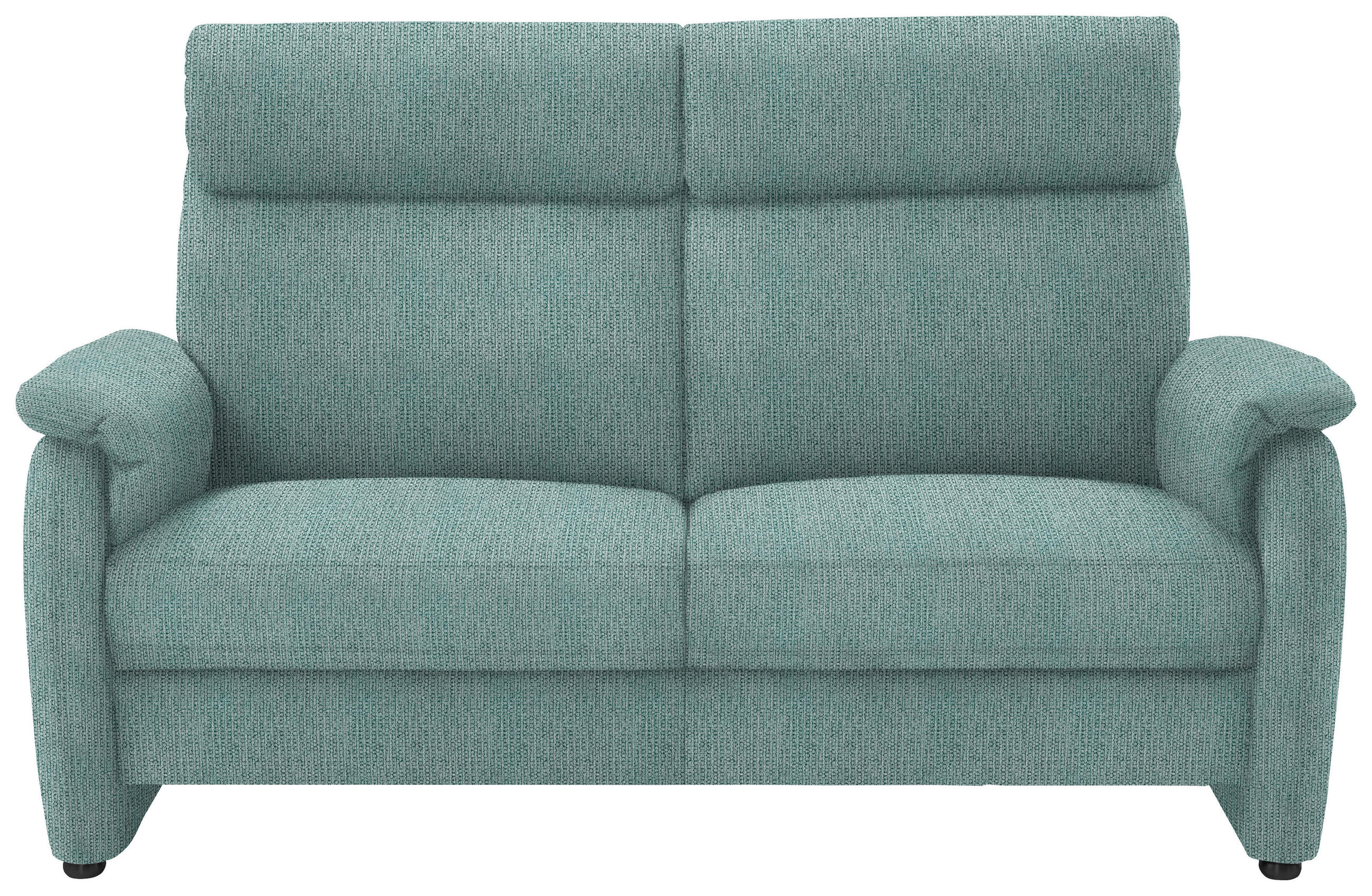 2,5-SITZER in Flachgewebe Salbeigrün  - Salbeigrün/Schwarz, KONVENTIONELL, Textil/Metall (178/107/97cm) - Pure Home Comfort