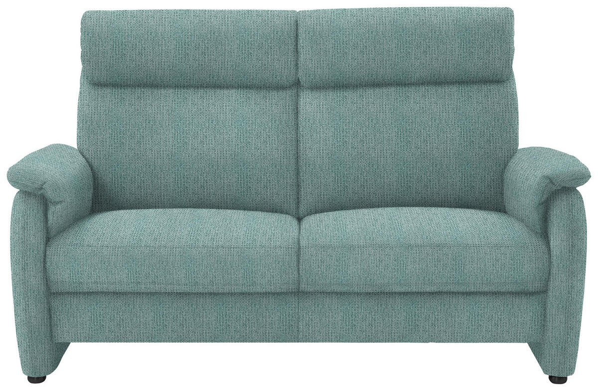 2,5-SITZER in Flachgewebe Salbeigrün  - Salbeigrün/Schwarz, KONVENTIONELL, Textil/Metall (178/107/97cm) - Pure Home Comfort