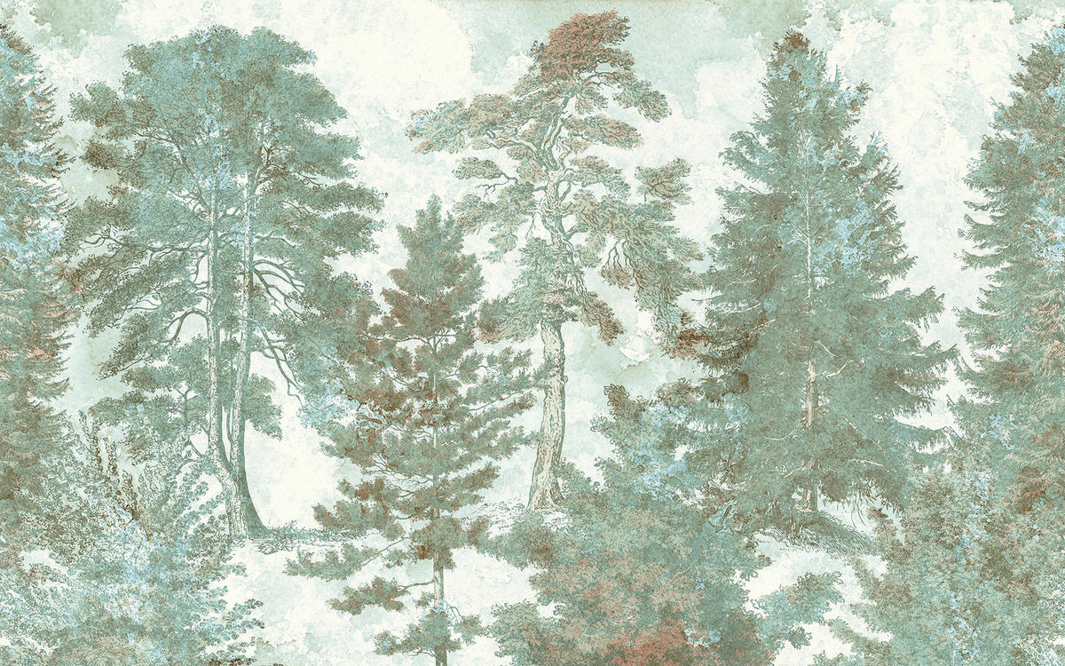 VLIESTAPETE - Weiß/Grün, Basics (400/250cm) - Komar