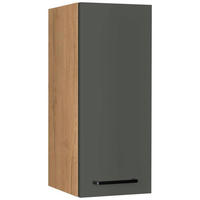 KÜCHENOBERSCHRANK 30/72/35 cm  in Grün, Eichefarben  - Eichefarben/Schwarz, MODERN, Holzwerkstoff/Metall (30/72/35cm) - Nobilia