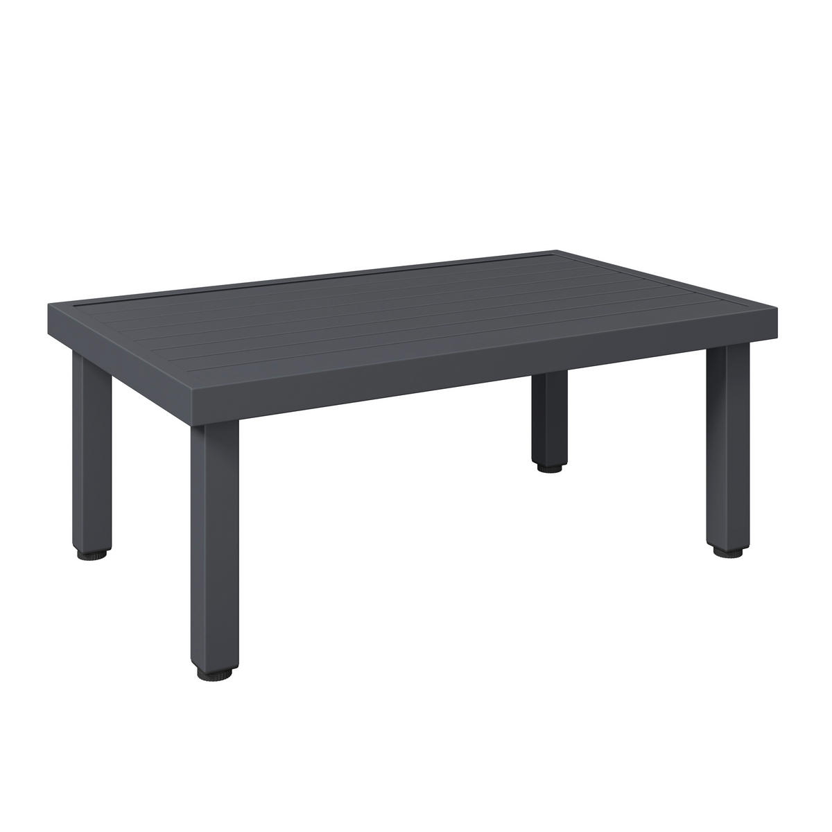 LOUNGEGARNITUR 3-teilig   117/66/62 cm Eisen  - Dunkelgrau, MODERN, Textil/Metall (117/66/62cm) - Ambia Garden