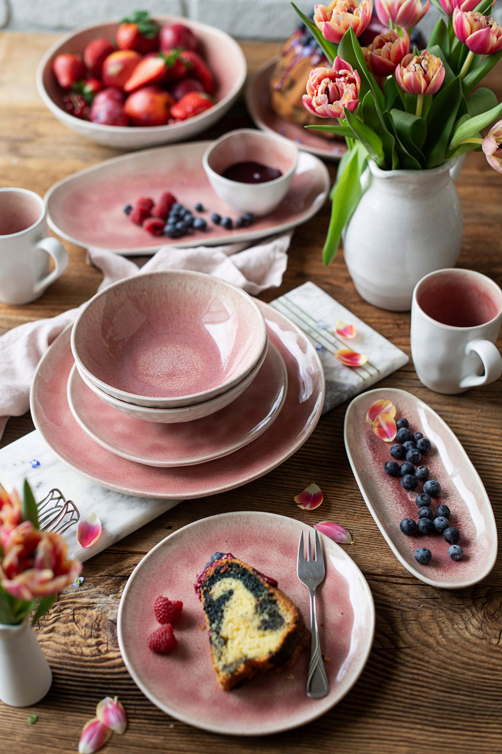 TASSENSET Frozen 8-teilig  - Beere, Trend, Keramik - Mäser