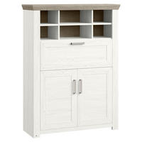 HIGHBOARD  in 104,5/142,6/42,2 cm  - Eichefarben/Weiß, Design, Holzwerkstoff/Metall (104,5/142,6/42,2cm) - SetOne by Musterring