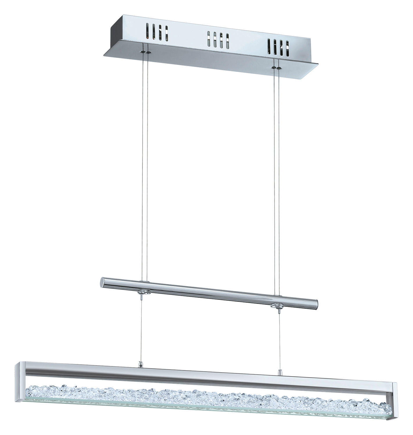 HÄNGELEUCHTE 70/8/130 cm  - Klar/Chromfarben, LIFESTYLE, Glas/Metall (70/8/130cm) - Eglo