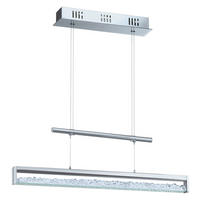 HÄNGLAMPA 70/8/130 cm  - klar/kromfärg, Lifestyle, metall/glas (70/8/130cm)