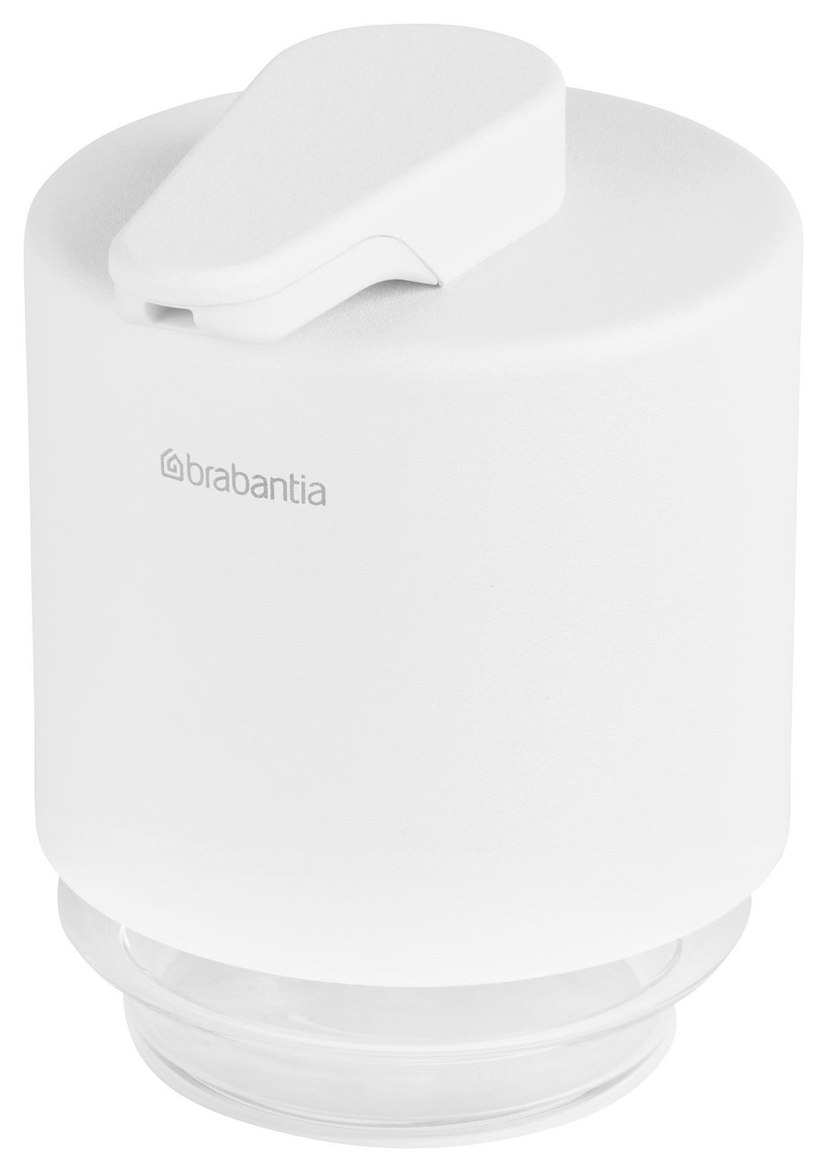 DOZATOR ZA TEČNI SAPUN  bela, providno  metal, staklo  - providno/bela, Osnovno, staklo/metal (8/11/9.5cm) - Brabantia