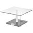 COUCHTISCH in Metall, Kunststoff, Glas, Holzwerkstoff 75/75/46-62 cm - Schwarz, Design, Glas/Holzwerkstoff (75/75/46-62cm) COUCHTISCH in Metall, Kunststoff, Glas, Holzwerkstoff 75/75/46-62 cm - Schwarz, Design, Glas/Holzwerkstoff (75/75/46-62cm)
