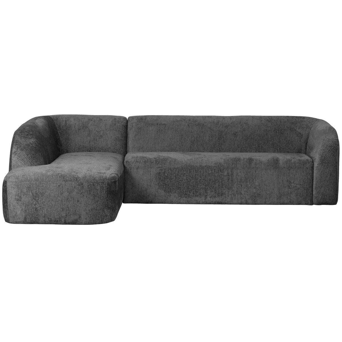 ECKSOFA Sloping in Chenille Anthrazit  225/274 cm  - Anthrazit, Design, Textil (225/274cm) - Livetastic
