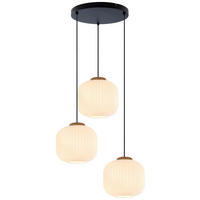 HÄNGELEUCHTE 47.5/120 cm  - Weiß, Trend, Glas/Holz (47.5/120cm) - Collet's Monde