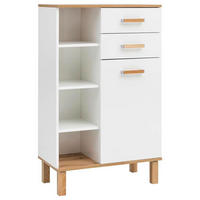 UNTERSCHRANK 67,0/114,5/35,0 cm   - Eichefarben/Weiß, MODERN, Holz/Holzwerkstoff (67,0/114,5/35,0cm) - MID.YOU