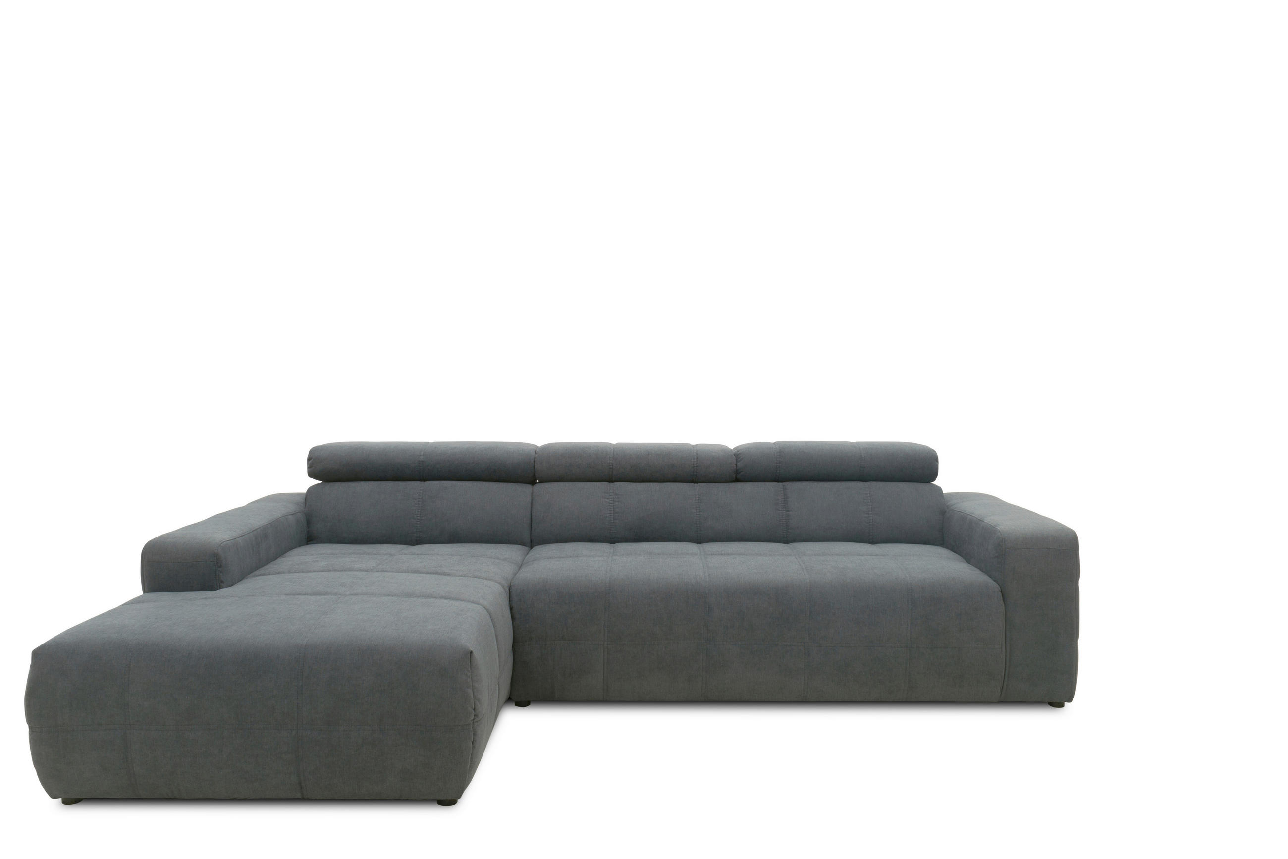 Mid.you Ecksofa Dunkelgrau 285x175 cm