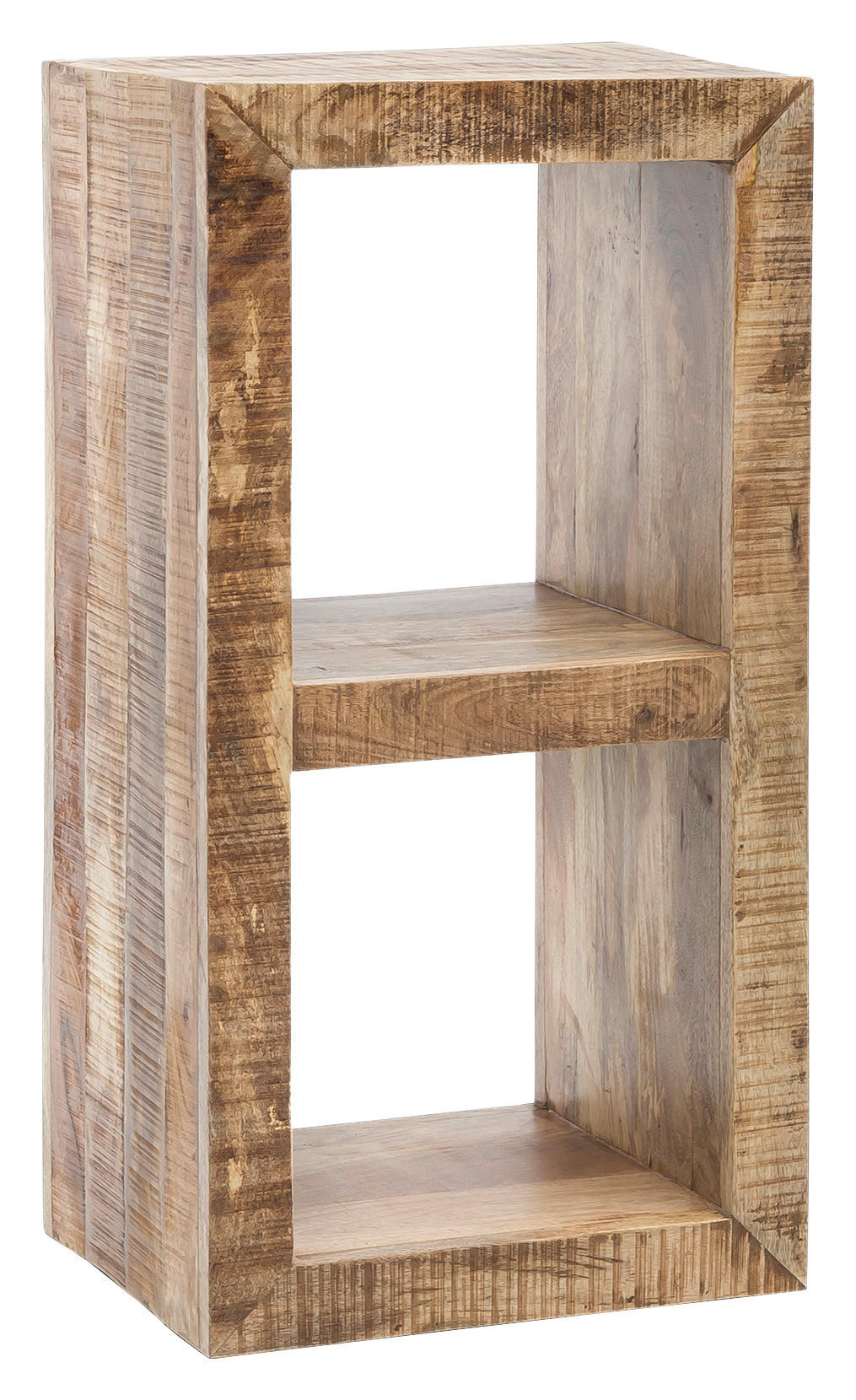 REGAL Mangoholz massiv Braun  - Braun, Design, Holz (45/90/35cm) - MID.YOU