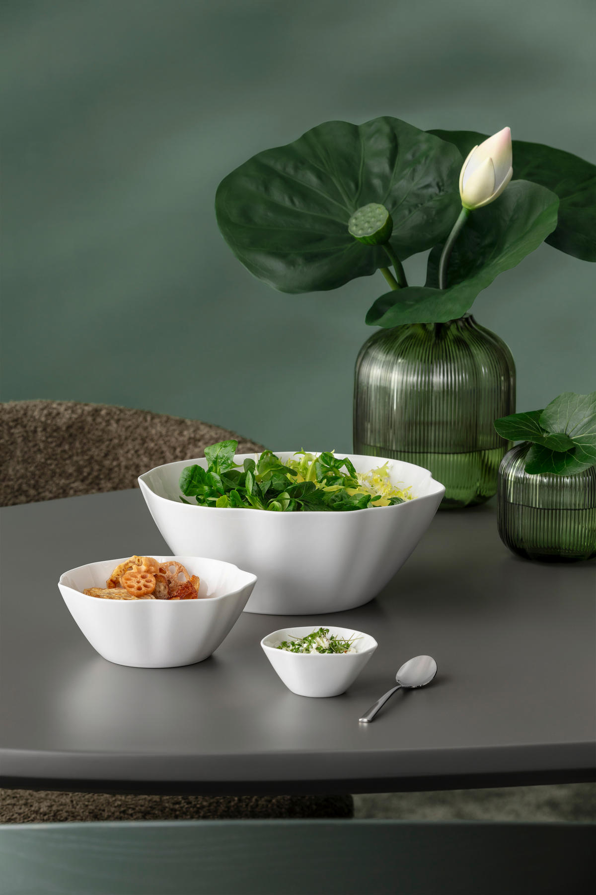 SALATSCHÜSSEL  PURA  - Weiss Hochglanz, Basics, Keramik (26/26/10,5cm) - Villeroy & Boch