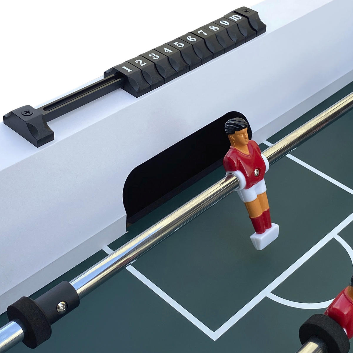 SCORPION KICK FUSSBALLTISCH - Weiss, Konventionell, Holz (61/81/122cm)