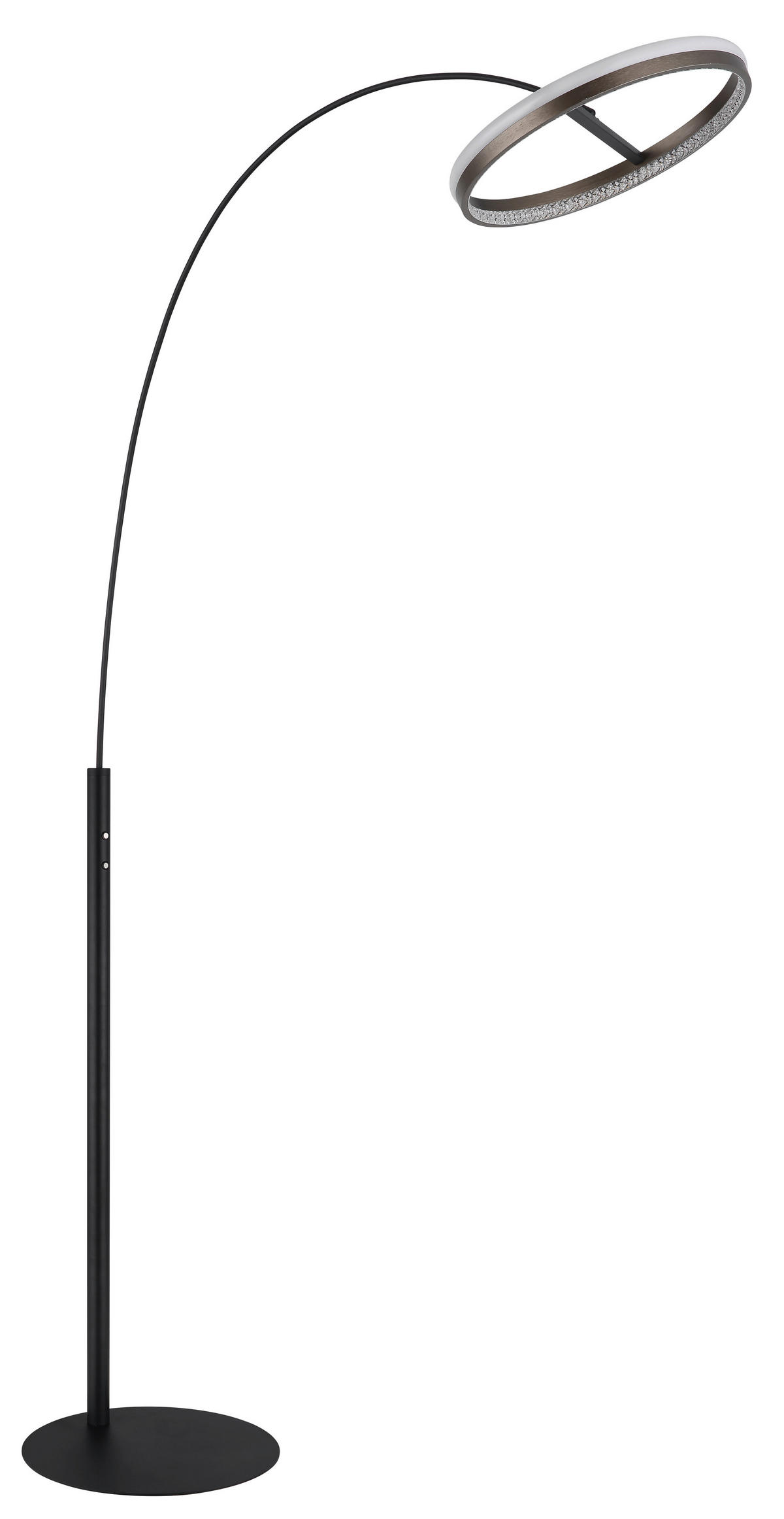 LED SVJETILJKA PODNA DELLA  - bijela/tamno siva, Design, metal/plastika (92,5/39,5/190,4cm) - Globo