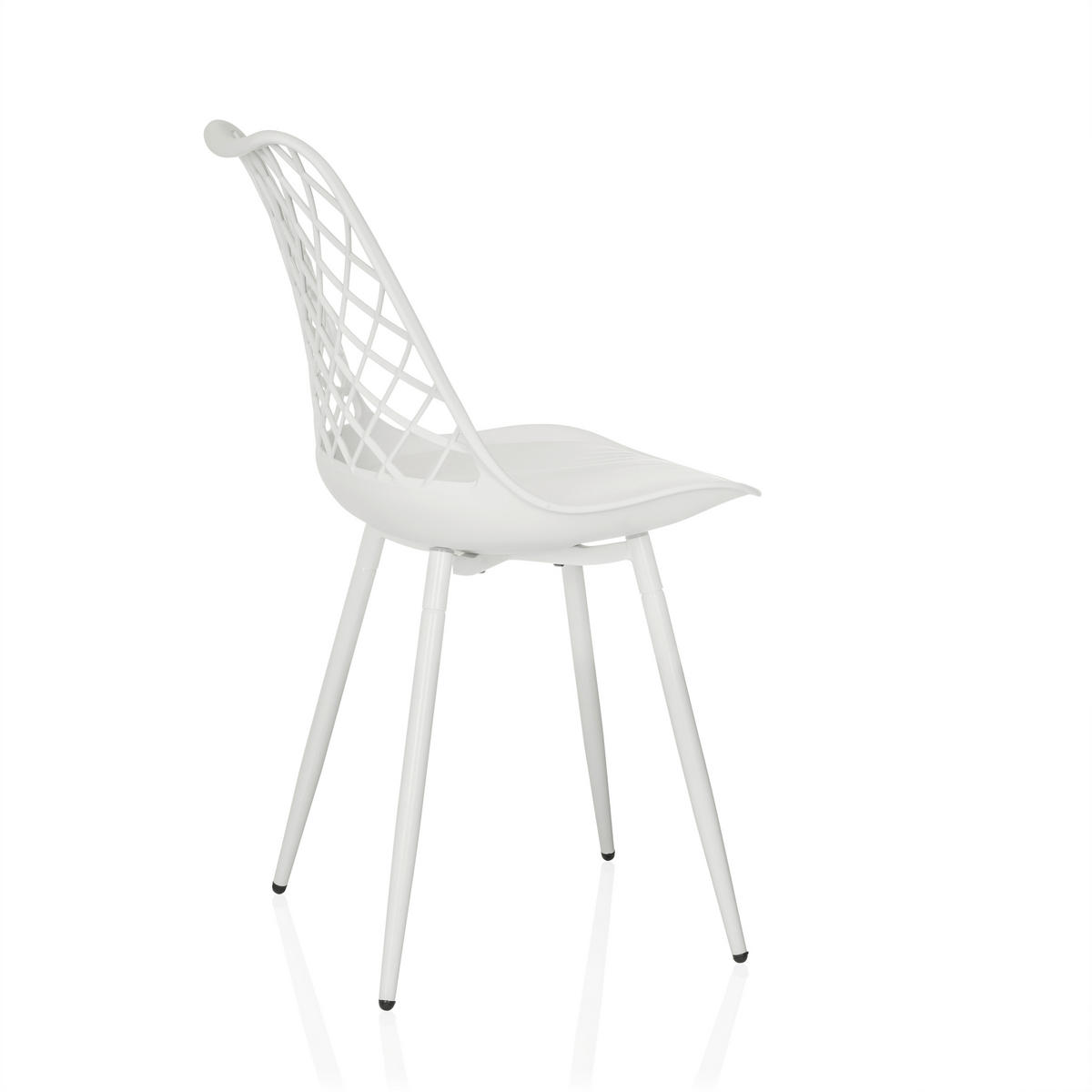 GARTENSTUHL Weiß  - Weiß, MODERN, Kunststoff/Metall (48/83/57cm) - MID.YOU