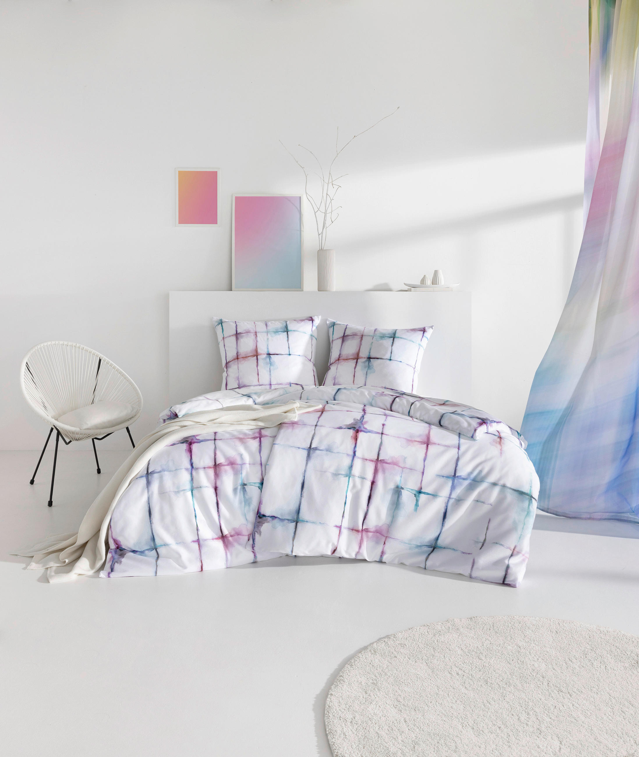 BETTWÄSCHE Impulse Makosatin 155/220 cm  - Multicolor, Design, Textil (155/220cm) - Estella