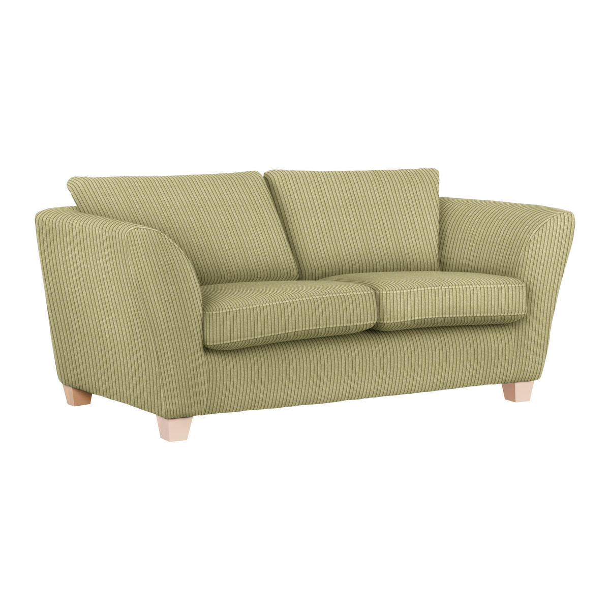 2-SITS SOFFA i textil lime  - lime/naturfärgad, trä/textil (190/70-85/95cm) - MID.YOU