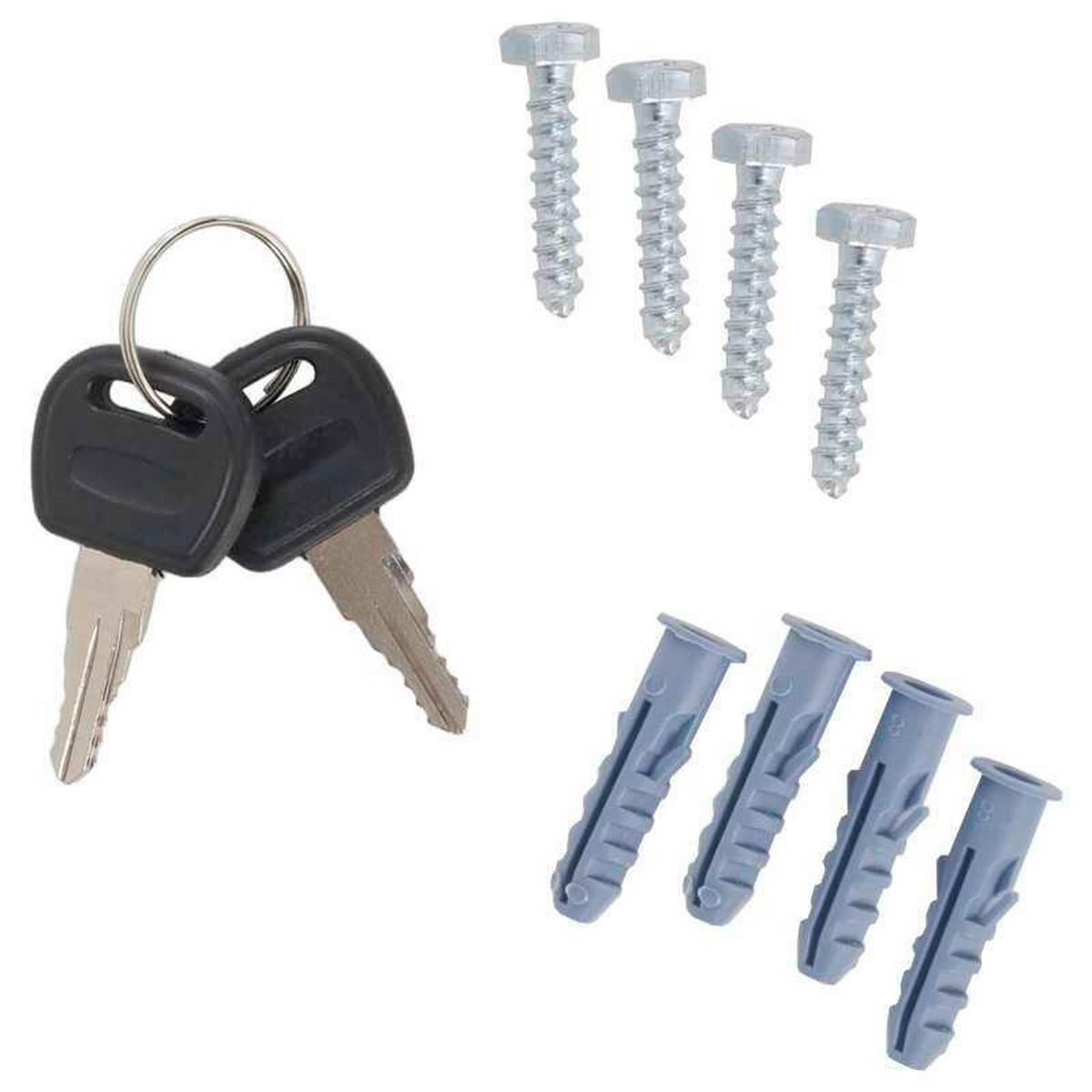 TRESOR - Anthrazit, KONVENTIONELL, Metall (45/67/36cm) - ROTTNER