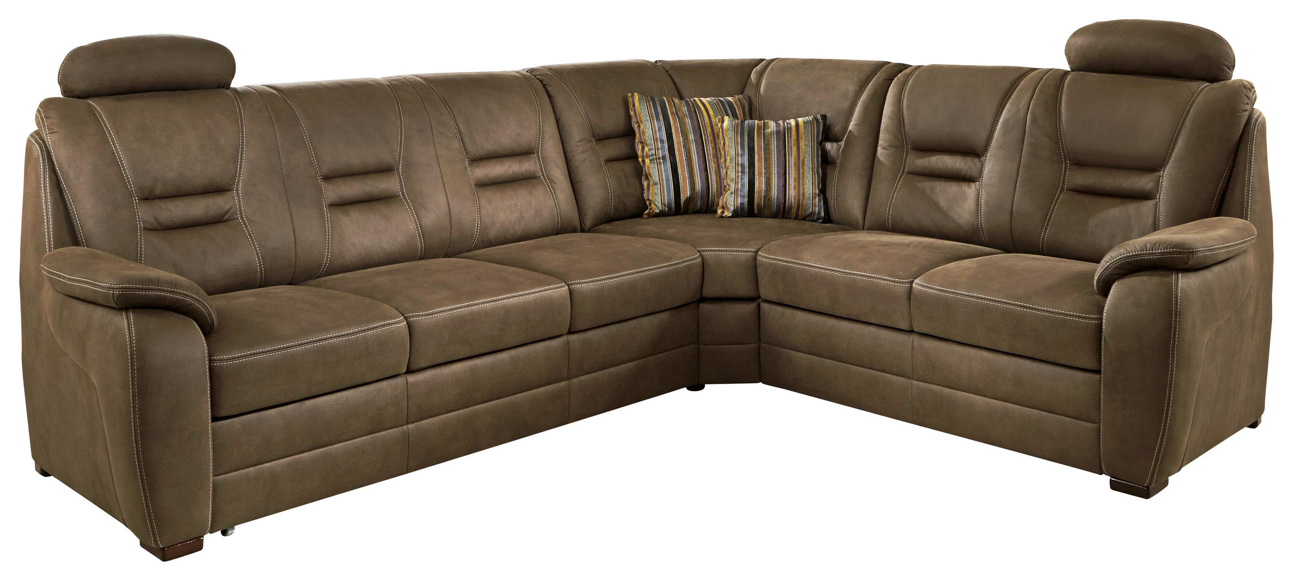 Beldomo Comfort ROHOVÁ SEDAČKA, textil, tmavě hnědá