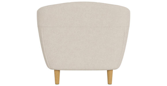 CHESTERFIELD-SESSEL Flachgewebe Beige  - Eichefarben/Beige, Trend, Holz/Textil (97/79/84cm) - Ambia Home