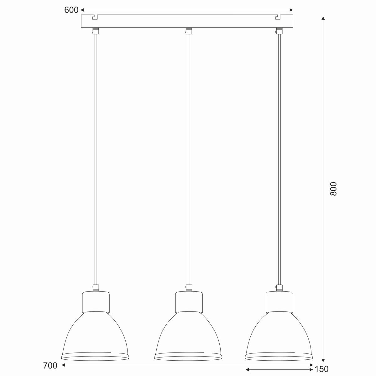 HÄNGELEUCHTE Nico 70/8/80 cm   - Weiß Hochglanz, Basics, Metall (70/8/80cm)